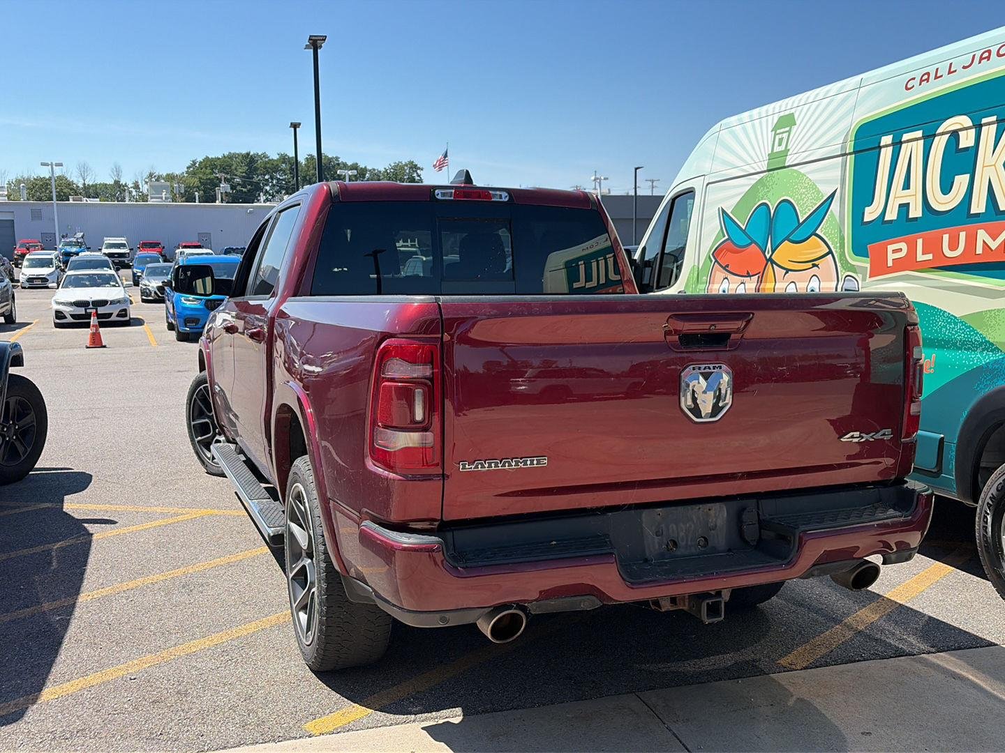 Used 2019 Delmonico Red Pearlcoat Ram Laramie image 3