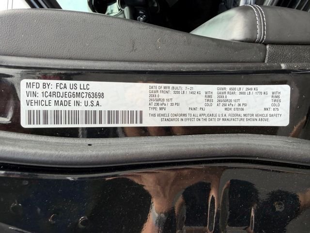Used 2021 Black Clearcoat Dodge Citadel image 49