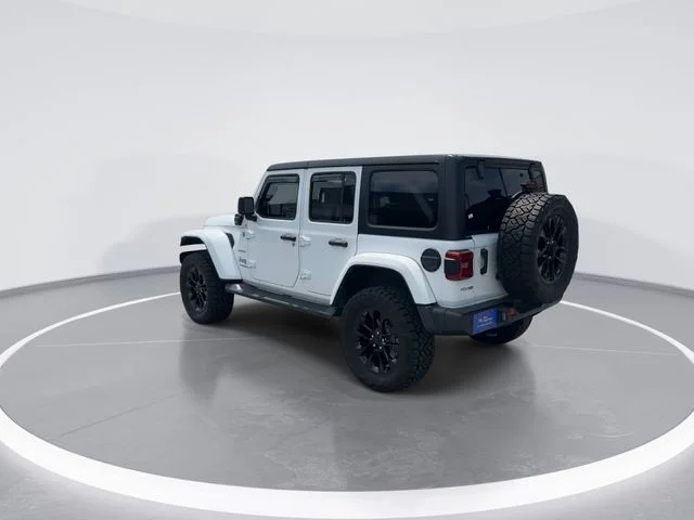 Used 2021 White Jeep Unlimited Sahara 4xe image 5