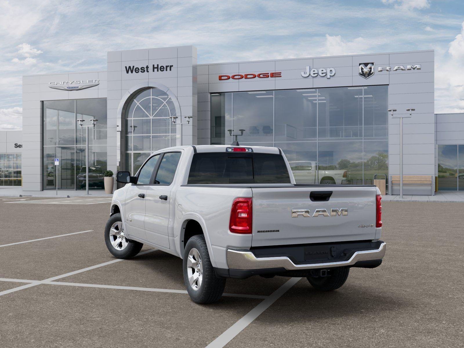 New 2026 Bright White Clearcoat RAM RAM 1500 BIG HORN CREW CAB 4X4 image 3
