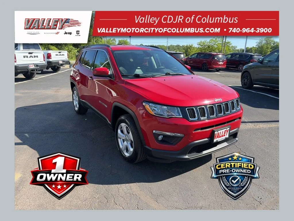 Certified Used 2020 Red Jeep Latitude image 1