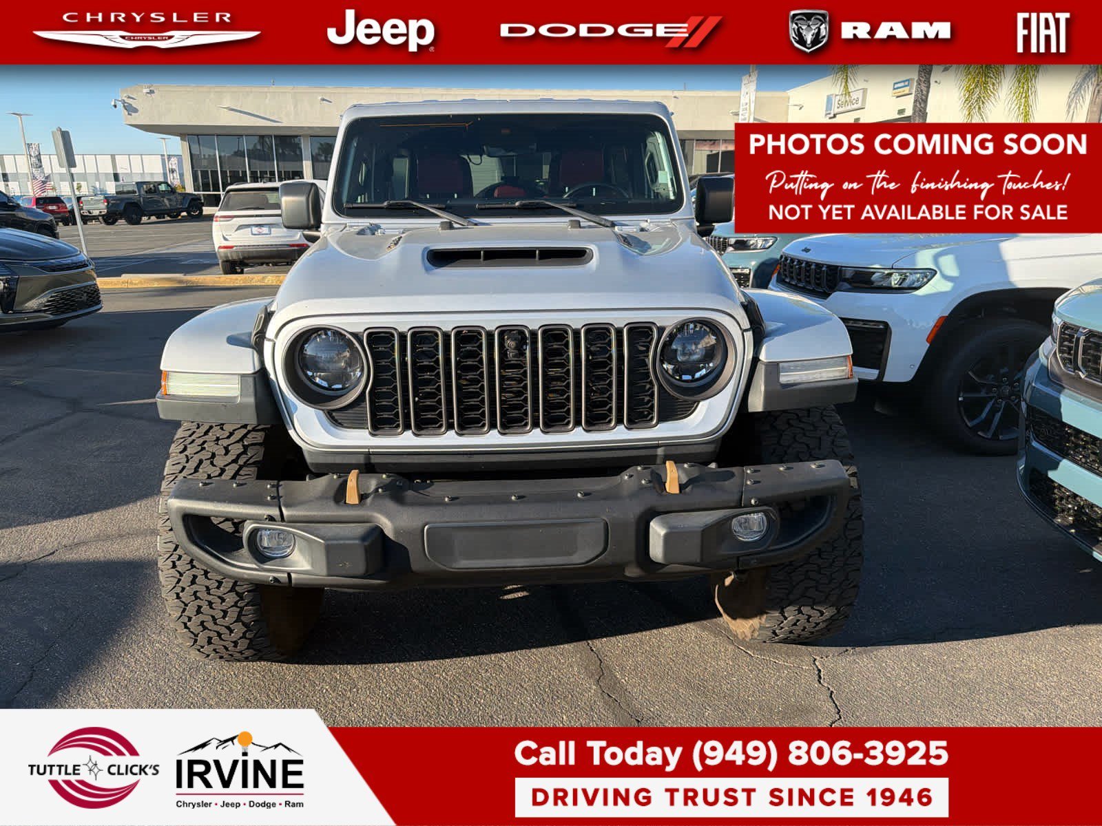 Used 2024 Silver Zynith Clearcoat Jeep Rubicon 392 image 1