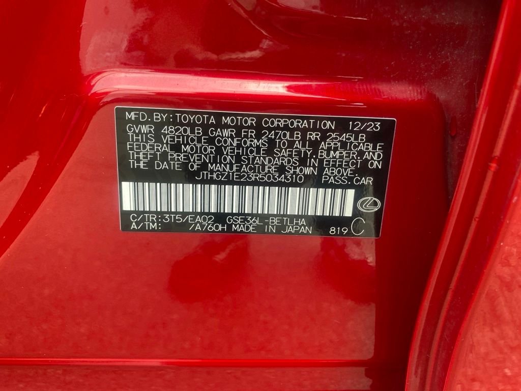 Used 2024 Red Lexus 350 F SPORT image 28