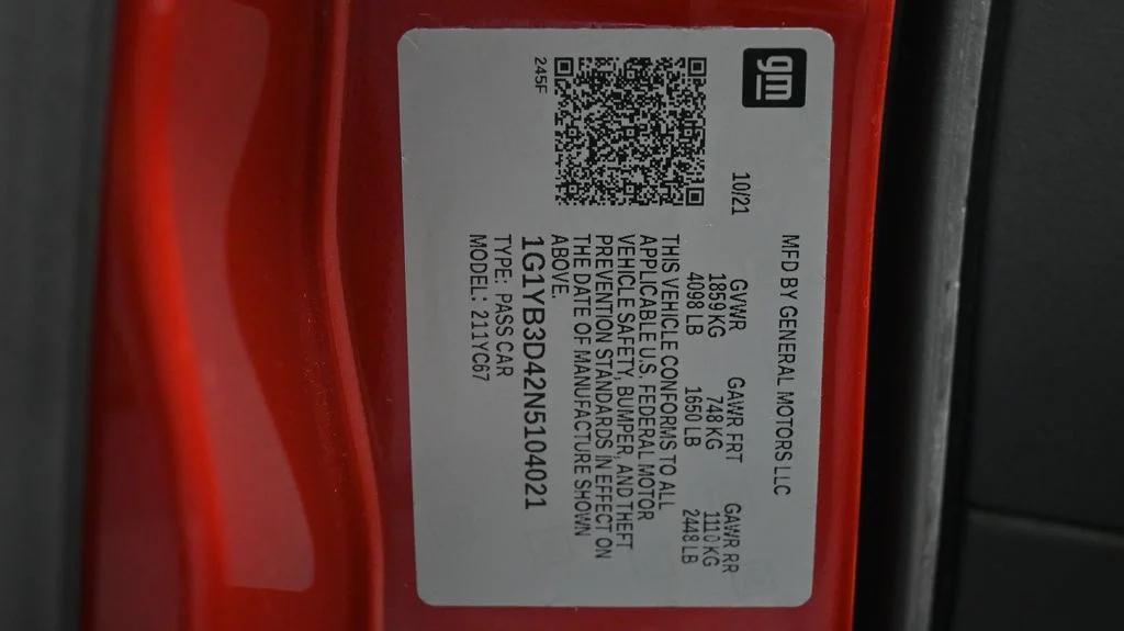 Used 2022 Red Chevrolet Stingray image 23