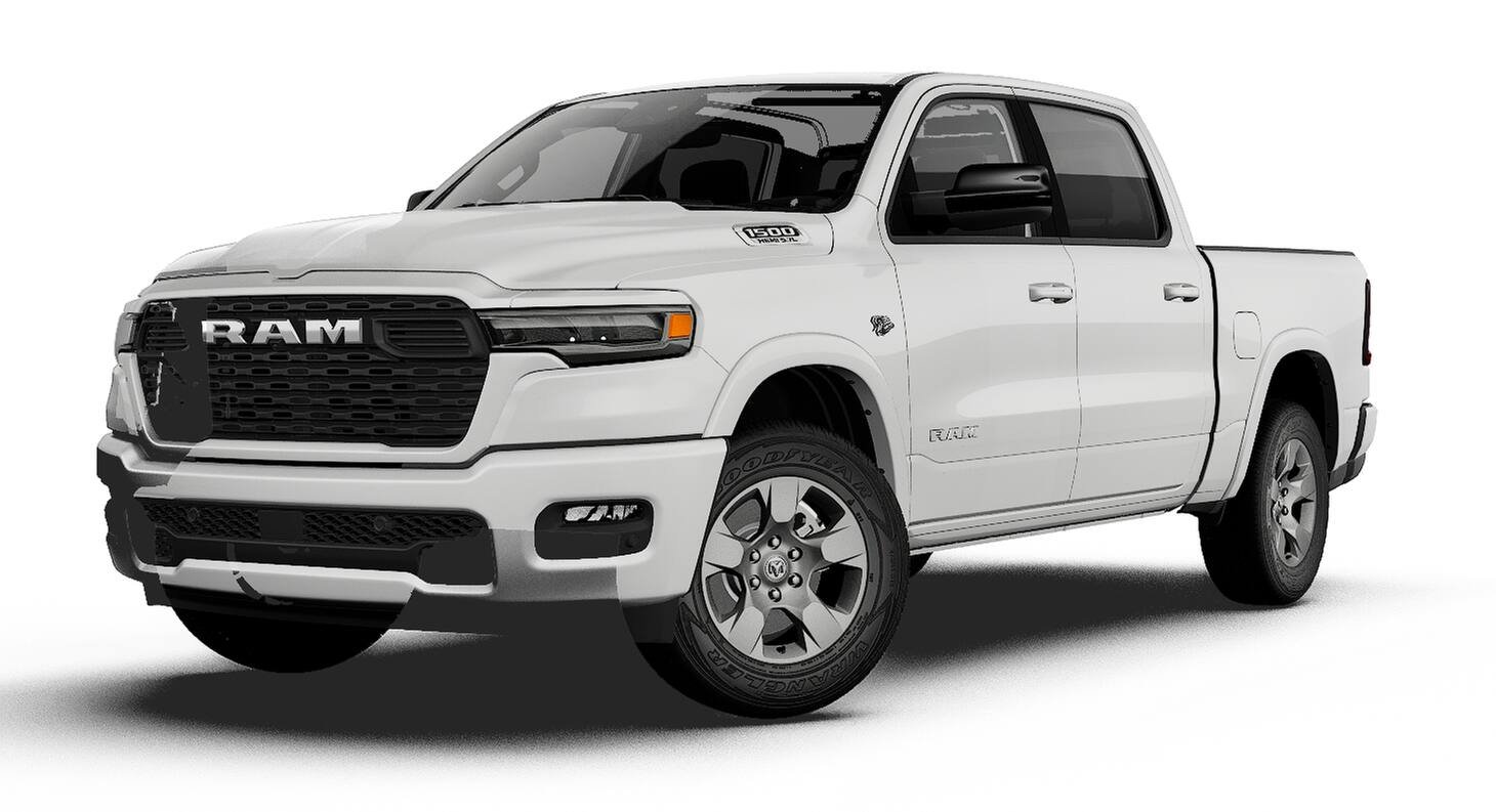 New 2027 Bright White Clear-Coat Exterior Paint RAM BIG HORN image 1