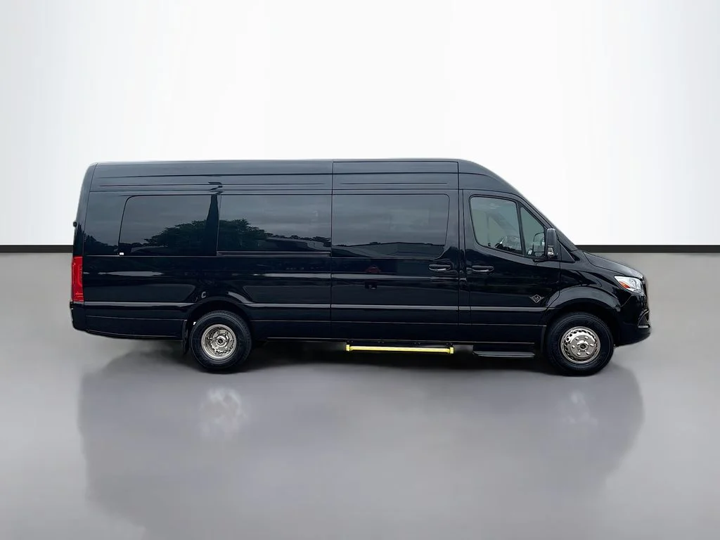 New 2025 Obsidian Black Metallic Mercedes-Benz 15 Passenger Sliding Door image 2