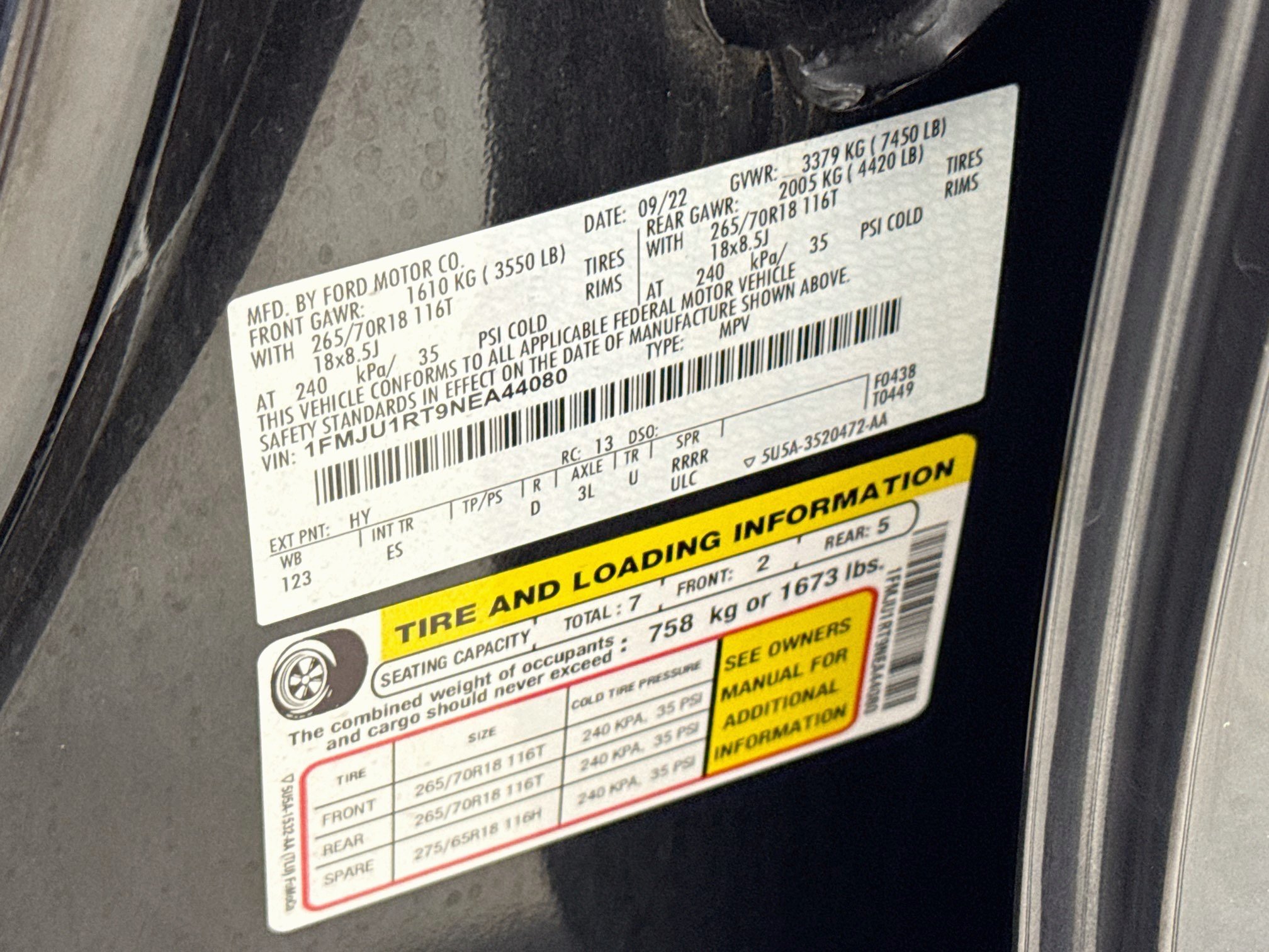 Used 2022 Dark Matter Metallic Ford Timberline image 35