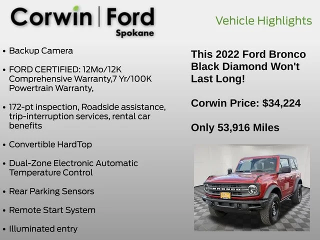 Certified Used 2022 Chili Pepper Red Ford Black Diamond image 7