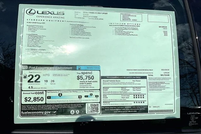 New 2026 Caviar Lexus 350 F SPORT Design image 14