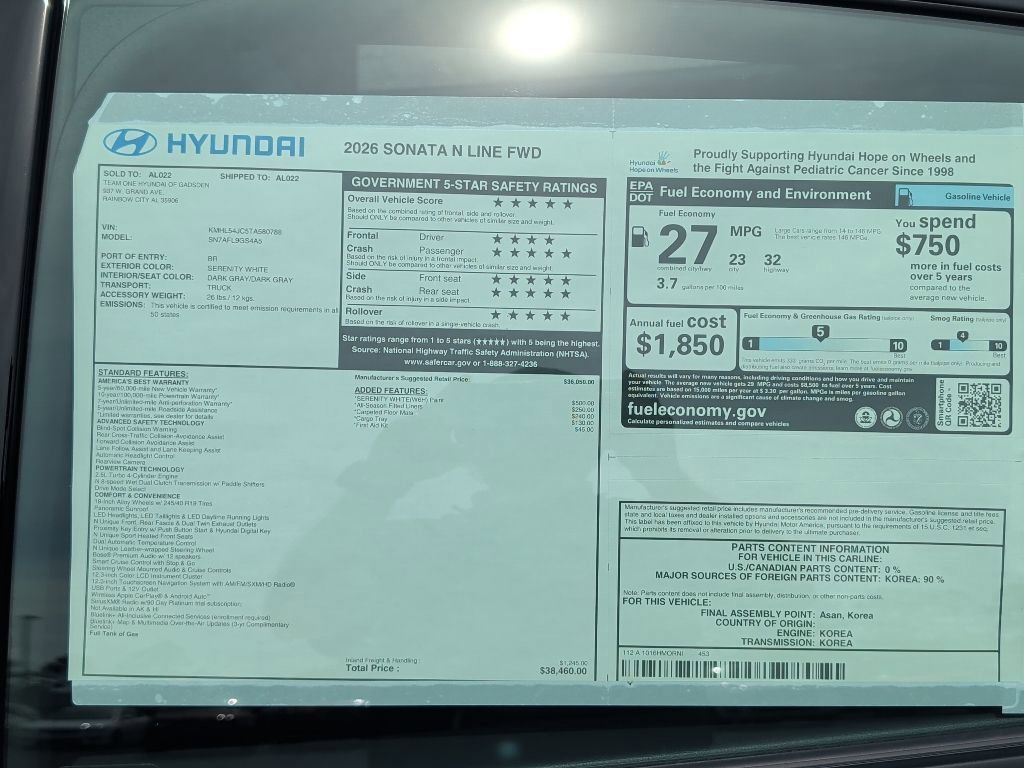 New 2026 Serenity White Hyundai N Line image 49