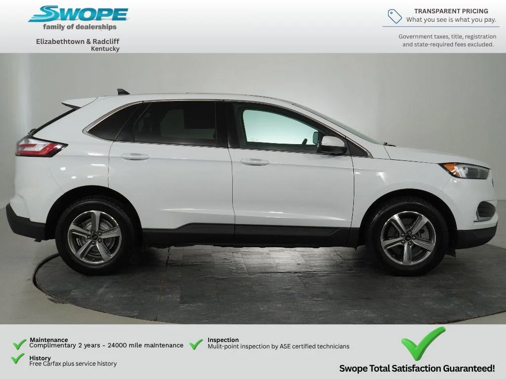 Certified Used 2023 OXFORD WHITE Ford SEL image 2