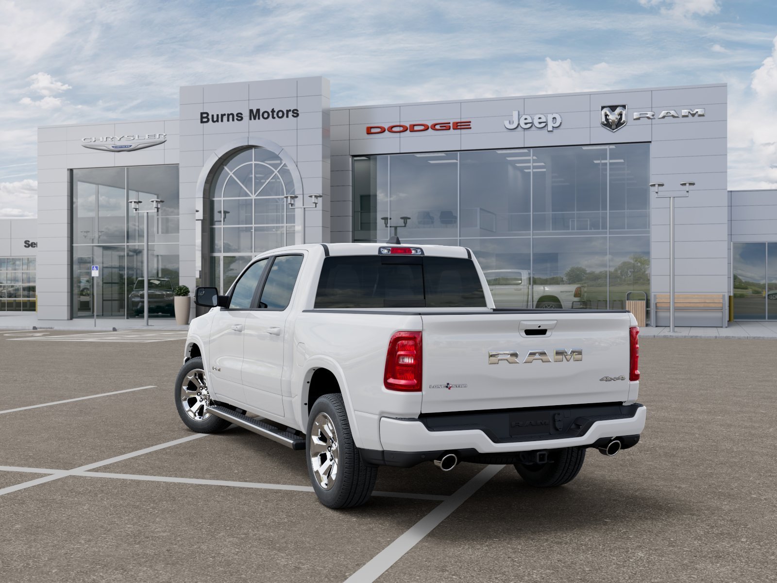 New 2027 Bright White Clear-Coat Exterior Paint RAM Lone Star Sport image 29