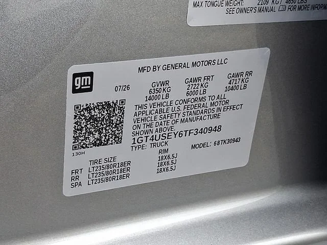 New 2026 Sterling Metallic GMC Pro DRW image 18