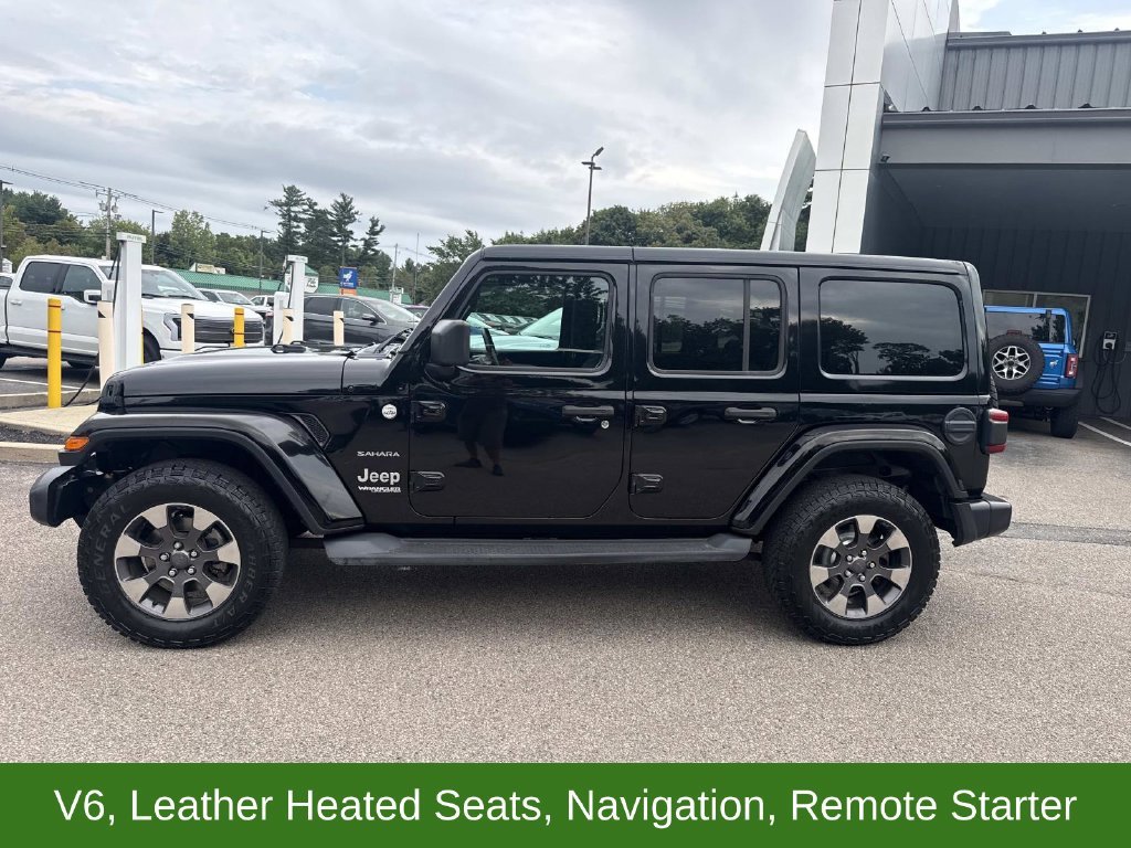 Used 2018 Black Jeep Unlimited Sahara image 2