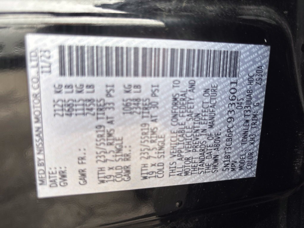 Used 2023 Black Nissan SL image 11