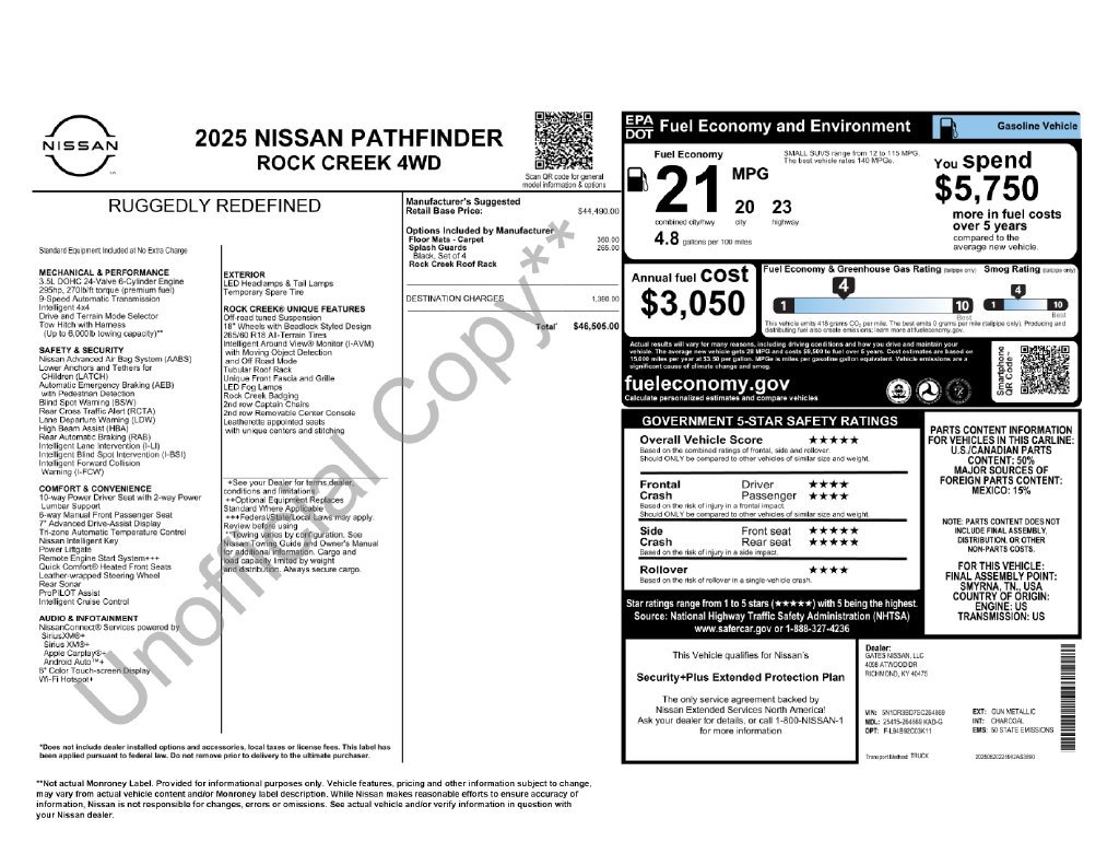 Used 2025 Gray Nissan Rock Creek image 23