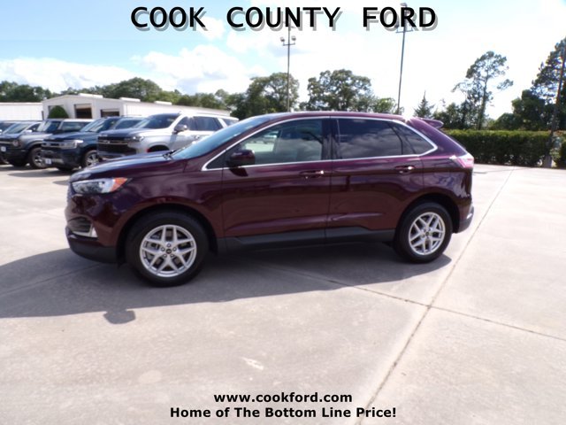 Used 2024 Burgundy Velvet Metallic Tinted Clearcoat Ford SEL image 13