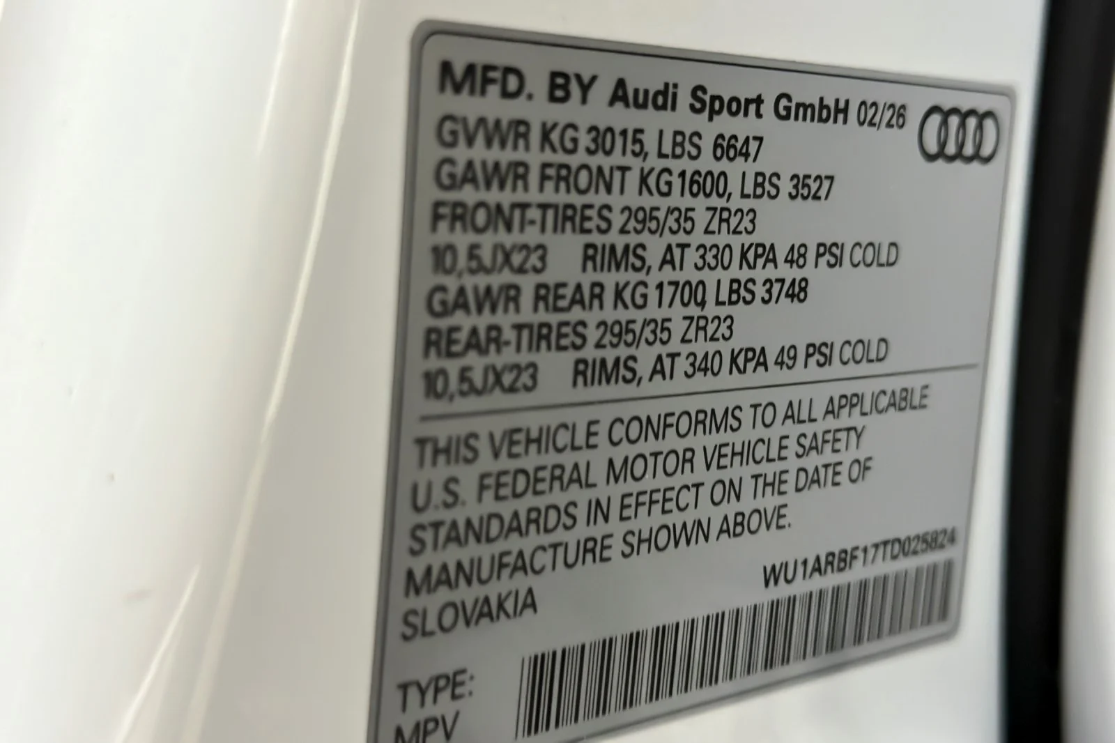New 2026 Glacier White Metallic Audi performance quattro image 27
