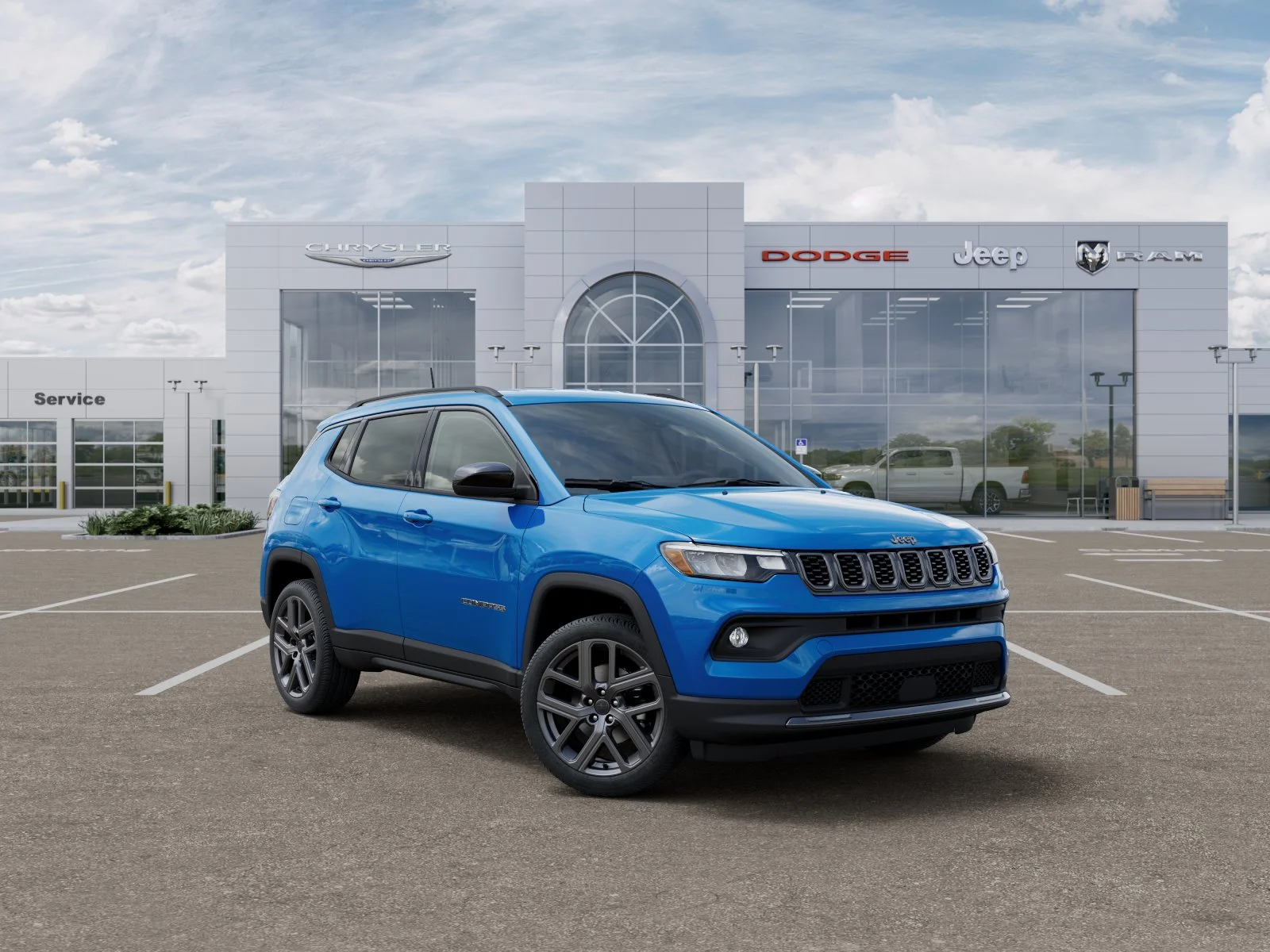 New 2026 Hydro Blue Pearl-Coat Exterior Paint Jeep Latitude Altitude image 6