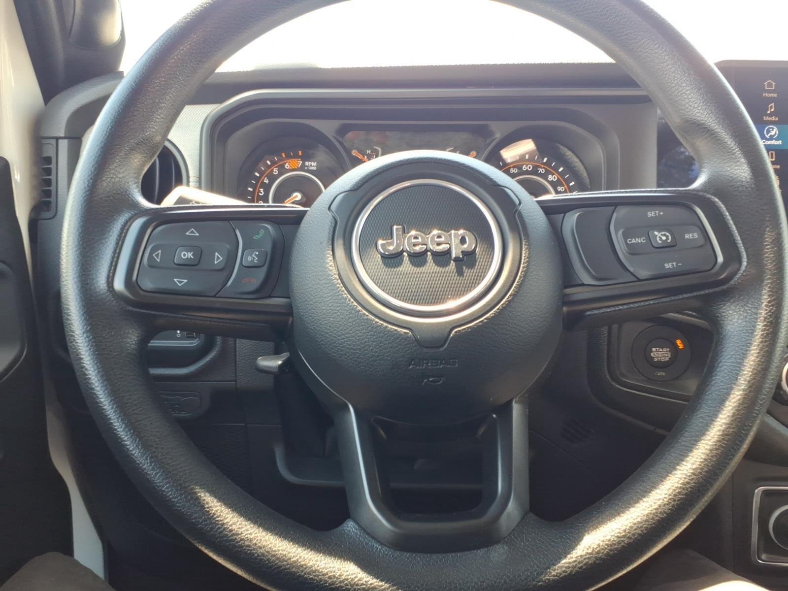 Used 2025 Bright White Clearcoat Jeep Sport image 24