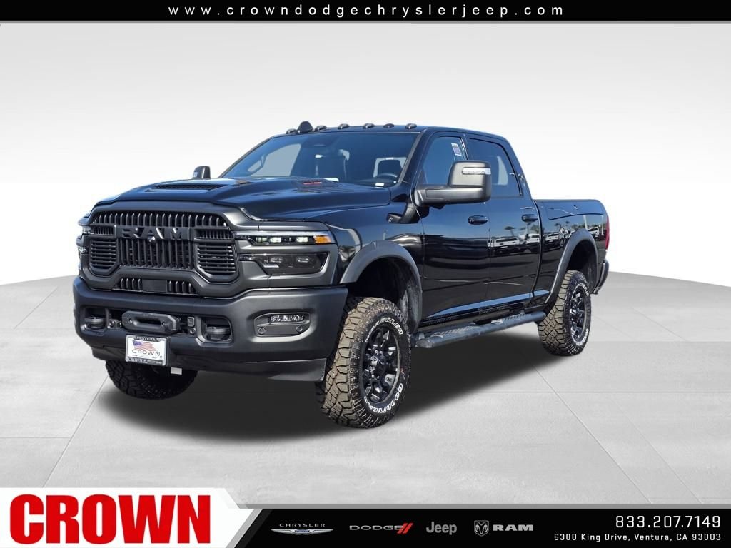 New 2026 Diamond Black Crystal Pearl-Coat Exterior Paint RAM Power Wagon image 1