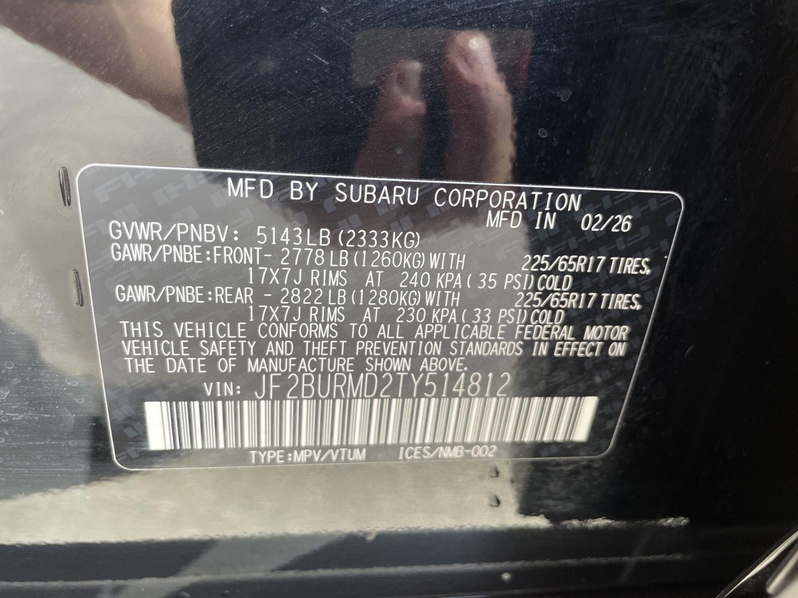 Certified Used 2026 Crystal Black Silica Subaru Wilderness image 31