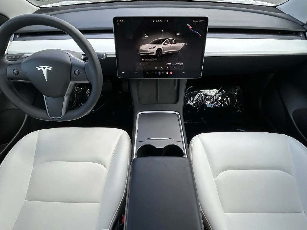 Used 2023 Pearl White Multi-Coat Tesla Base image 16