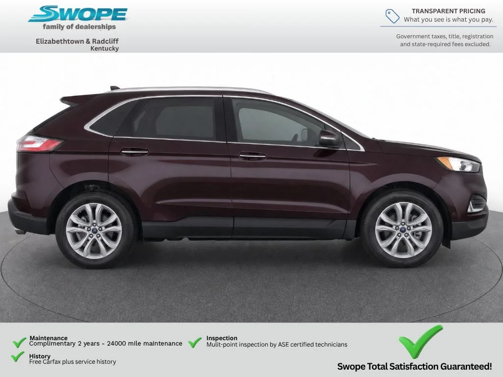 Used 2020 Burgundy Velvet Metallic Tinted Clearcoat Ford SEL image 8