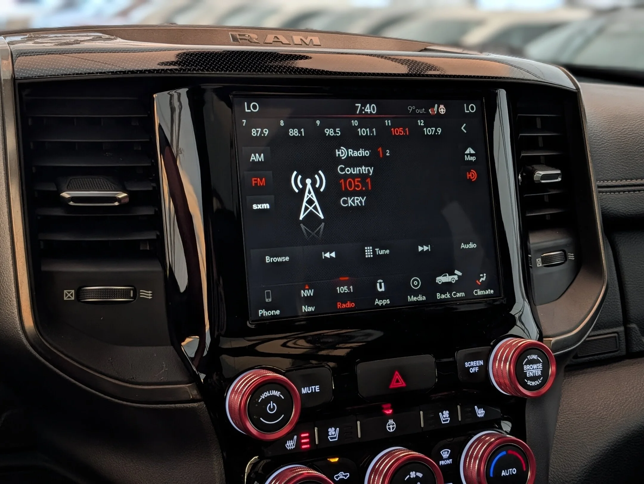 Used 2019 Red RAM Sport - Leather - Level II - Dual Pane Sunroo - Sport 4x4 Crew Cab 57 Box image 22