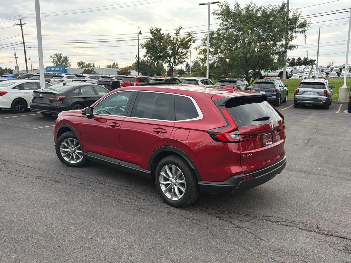 Used 2025 Radiant Red Metallic Honda EX image 5