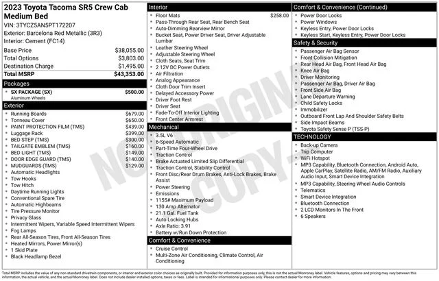 Used 2023 Red Toyota SR5 image 10