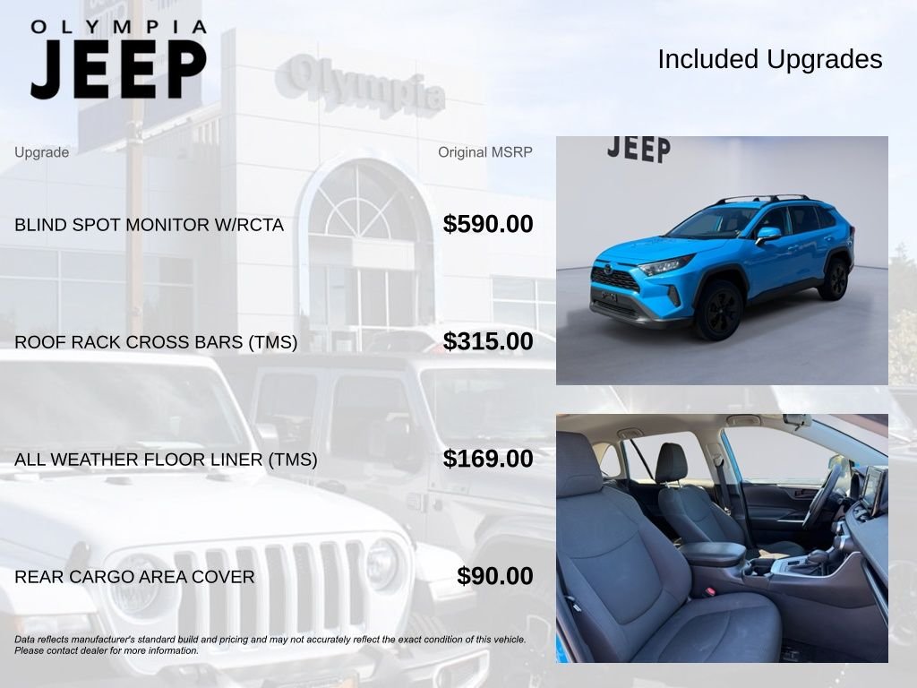 Used 2021 Blue Toyota LE image 4