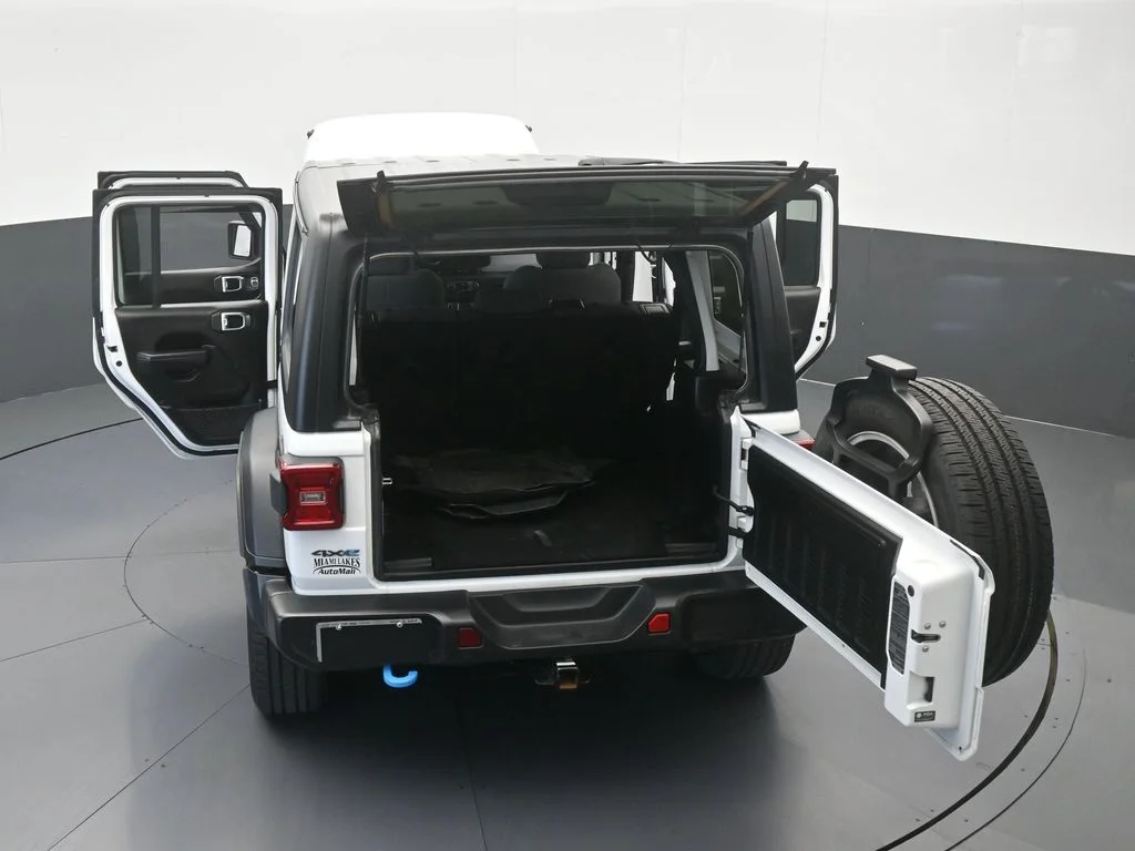 Used 2024 Bright White Clearcoat Jeep Sport S 4xe image 63