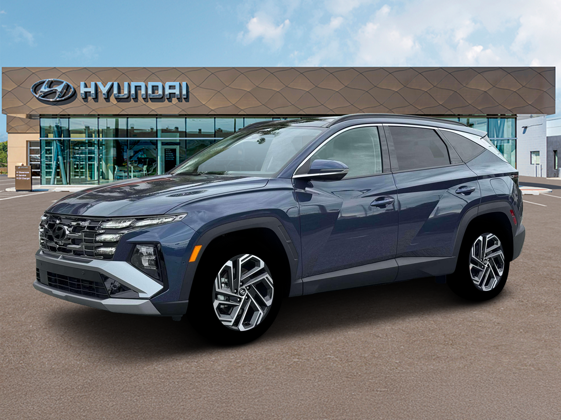 New 2026 Blue Hyundai Limited AWD image 2