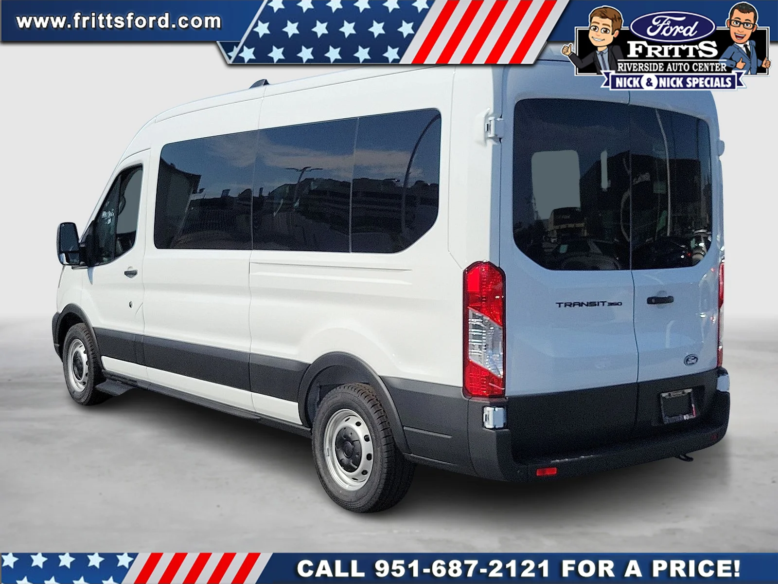 New 2026 Oxford White Ford Passenger Van XL image 2