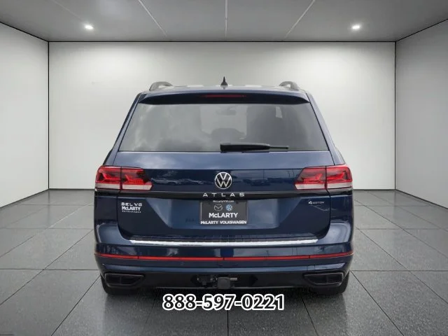 Certified Used 2023 Blue Metallic Volkswagen 3.6L V6 SEL R-LINE image 4
