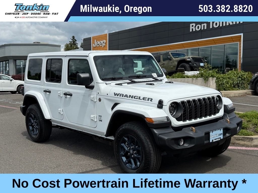 New 2026 Bright White Clearcoat Jeep 85th Anniversary Edition image 1
