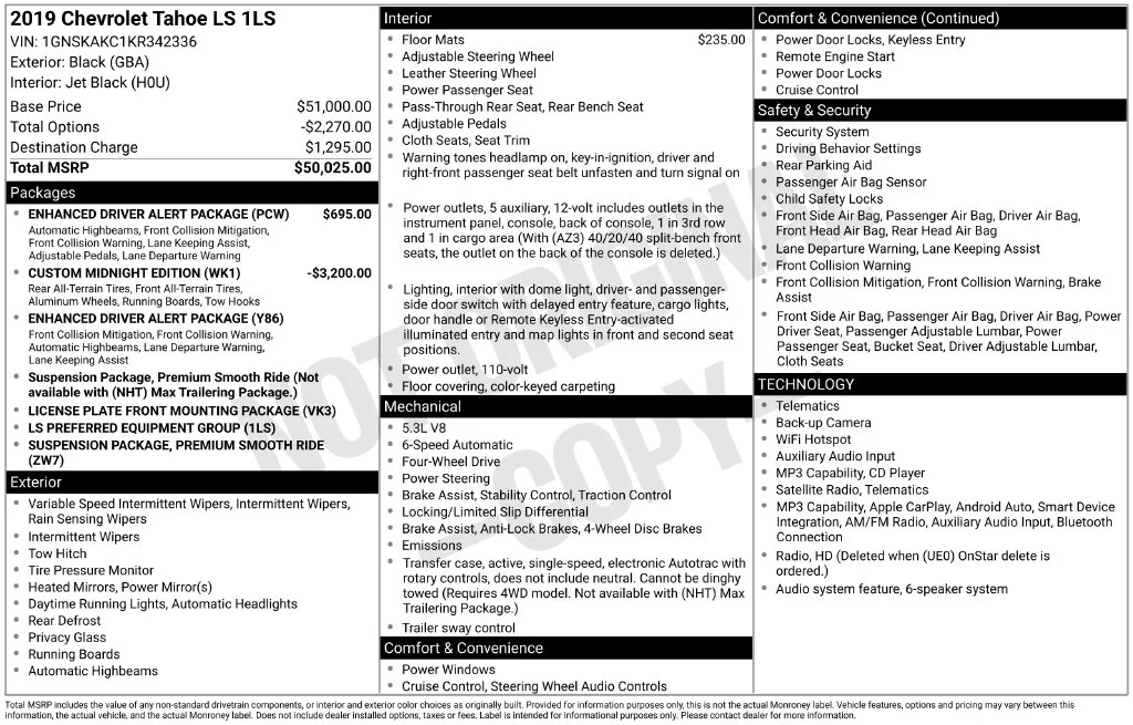 Used 2019 Black Chevrolet LS image 6