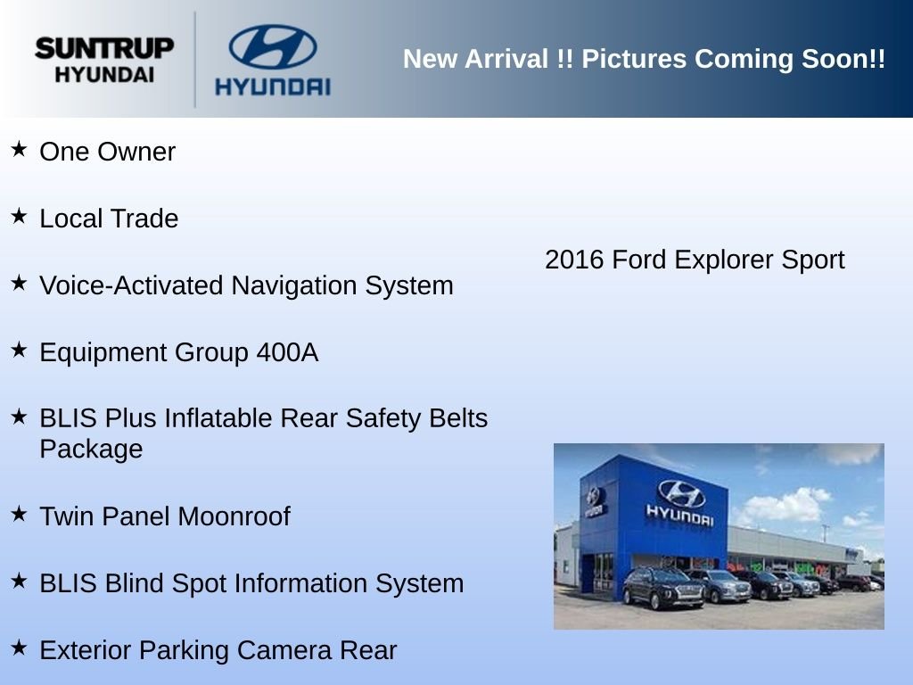 Used 2016 Shadow Black Ford Sport image 3