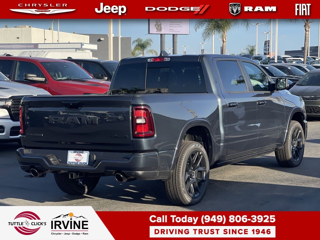 New 2026 Forged Blue Metallic Exterior Paint RAM Laramie image 6
