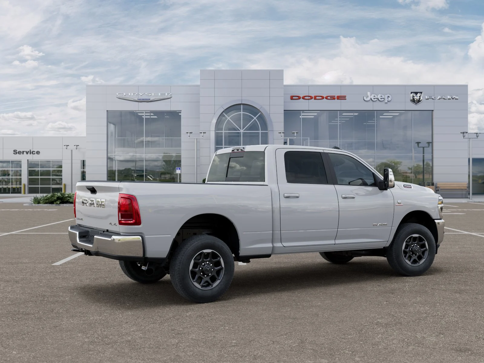 New 2026 Bright White Clear-Coat Exterior Paint RAM Laramie image 4