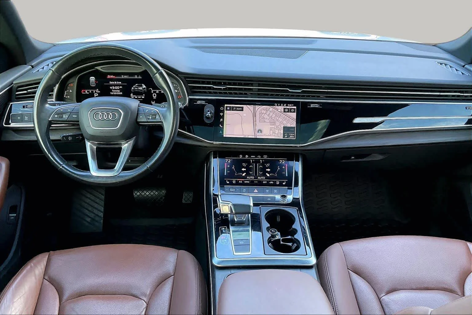 Used 2021 Glacier White Metallic Audi Premium Plus image 15