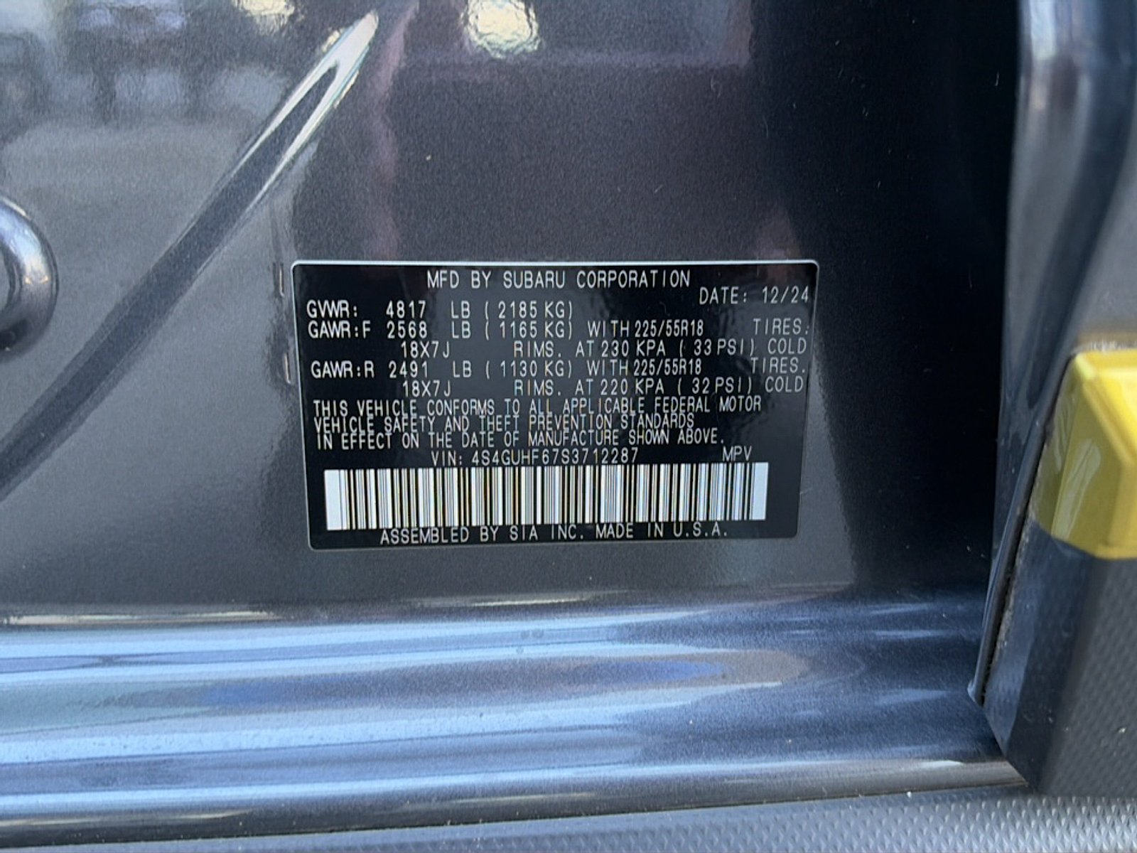 Used 2025 Magnetite Gray Metallic Subaru Sport image 45