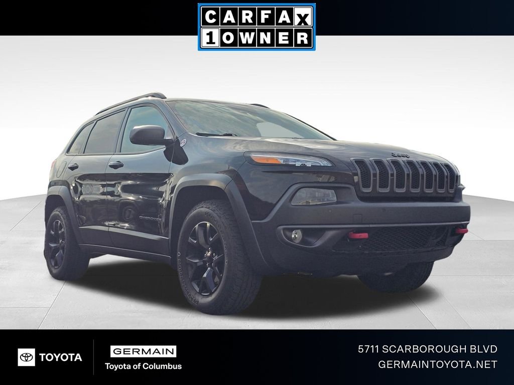 Used 2016 Black Jeep Trailhawk image 1