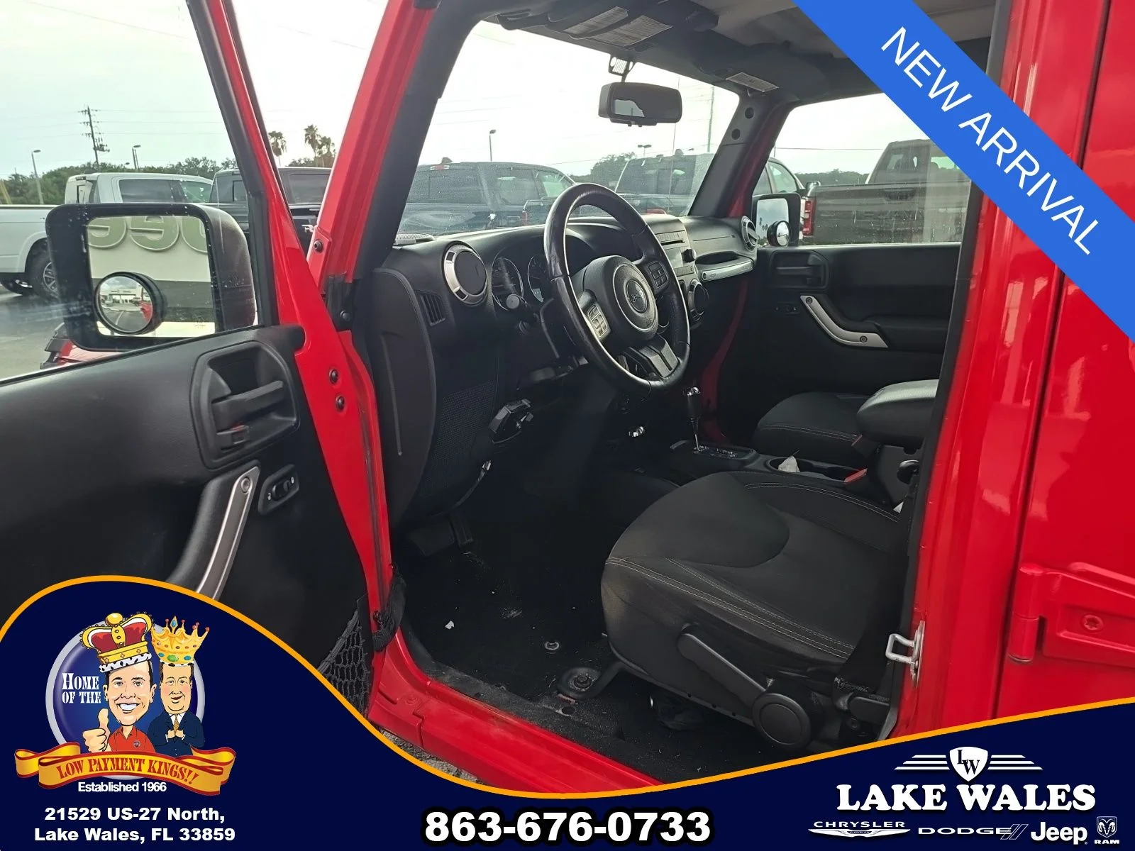 Used 2017 Red Jeep Unlimited Sahara image 7
