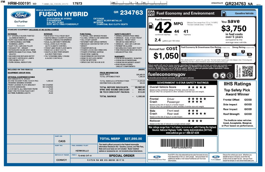 Used 2016 Silver Ford SE image 16