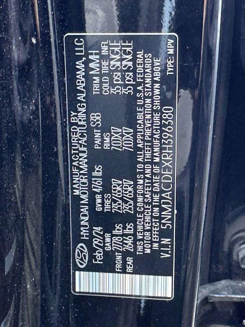 Used 2024 Black Pearl Hyundai SE image 27