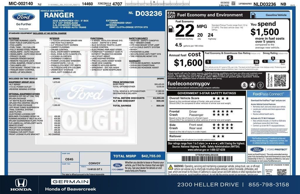 2022 Ford Ranger XLT - Photo 28