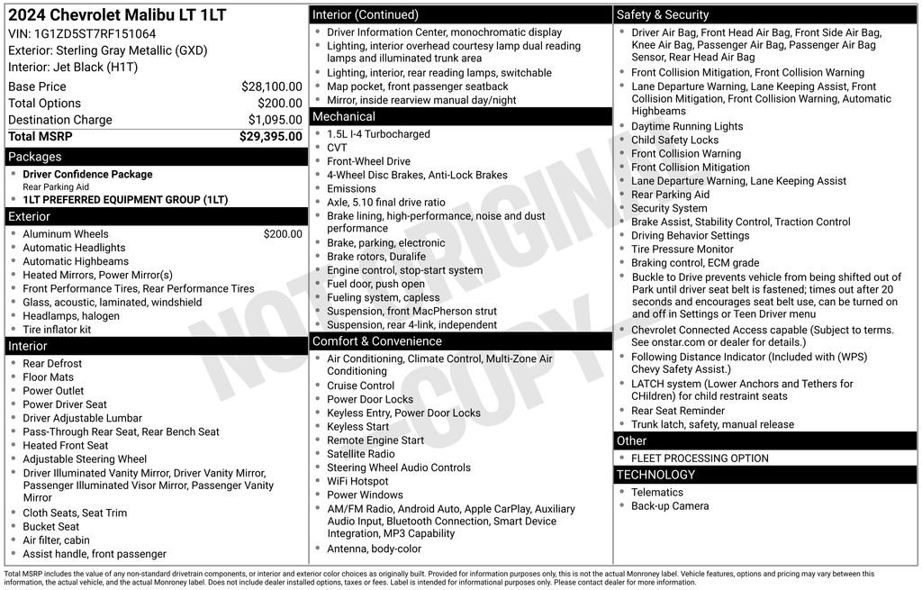 Used 2024 Gray Chevrolet LT image 2