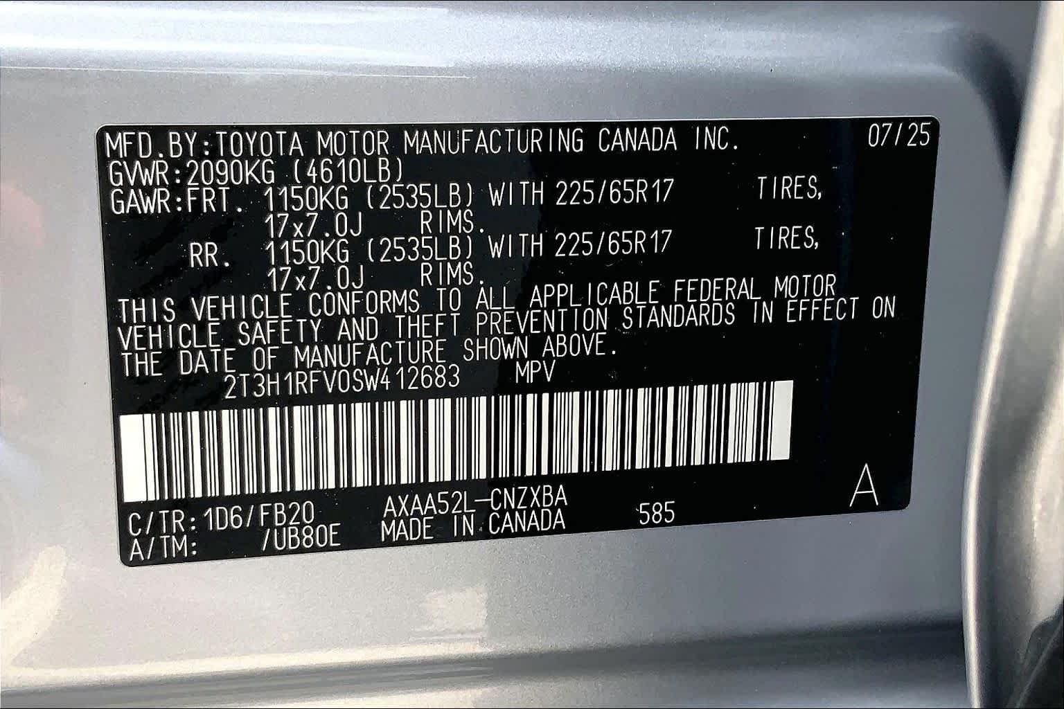 Used 2025 Silver Sky Metallic Toyota LE image 36